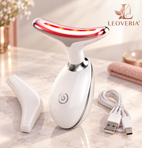 LEOVERIA® 7 Renk LED Işıklı Yüz Masaj Aleti